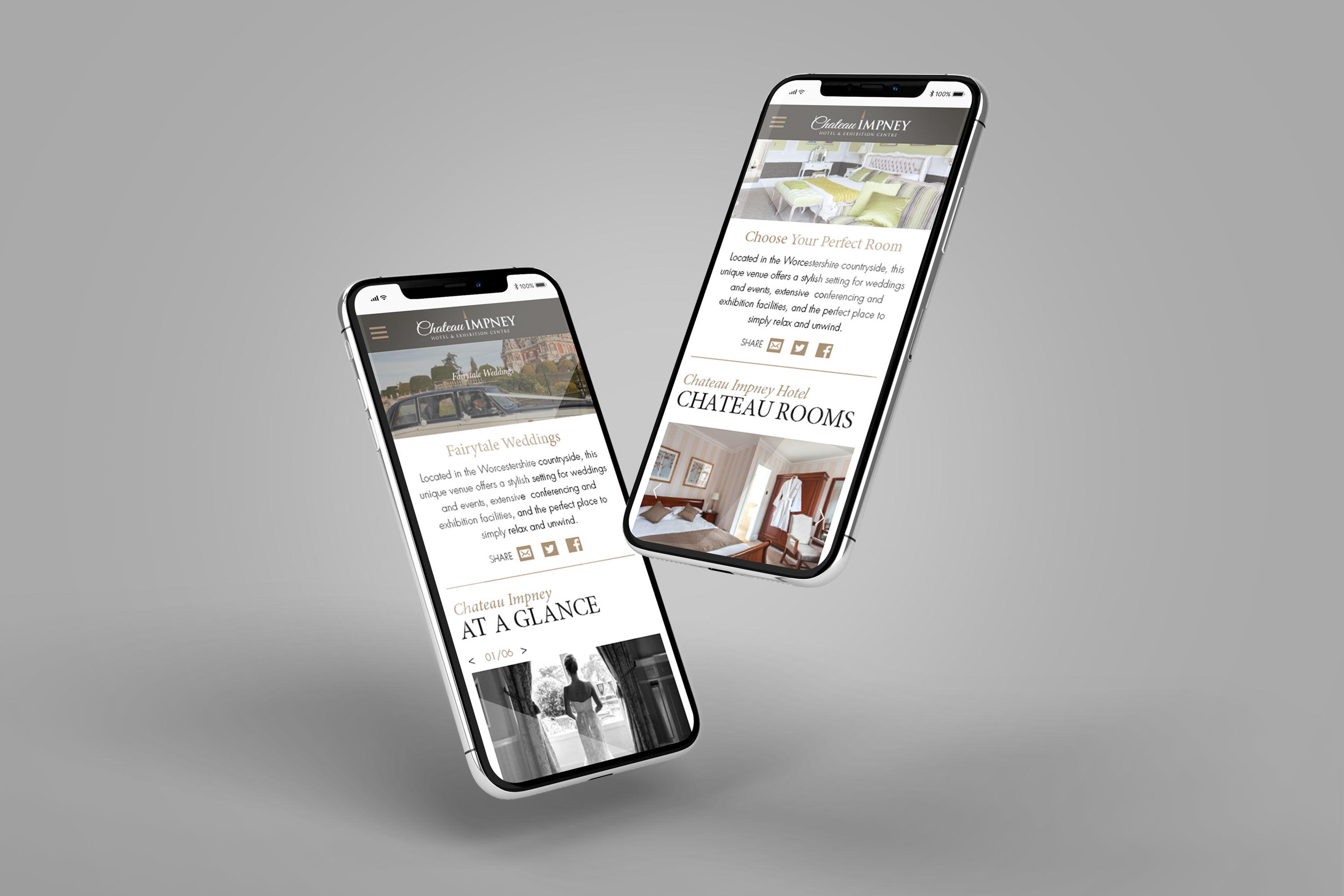 Responsive website design for Chateau Impney by Mighty, hotel marketing agency Worcester