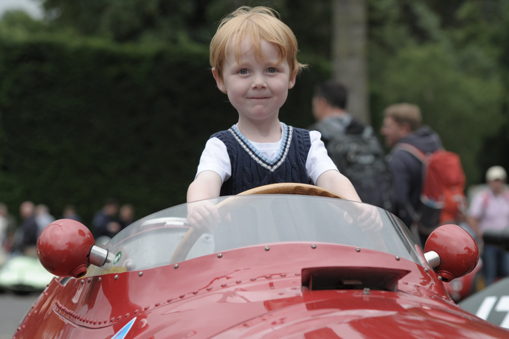 Families at Chateau Impney Hill Climb, Droitwich