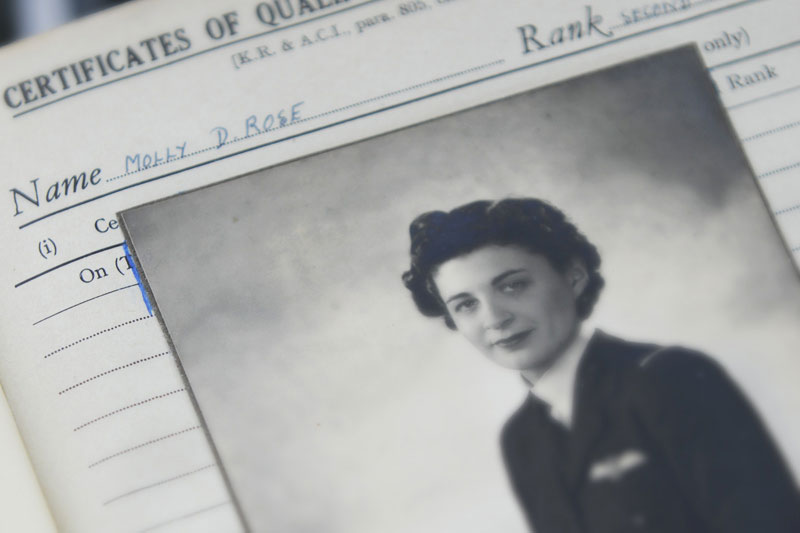 Molly Rose in the Air Transport Auxiliary: Coverage by Gloucestershire PR agency Alias for Fly to the Past