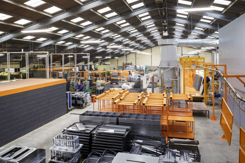 SDI manufacturing plant photographed by Cheltenham marketing agency Alias
