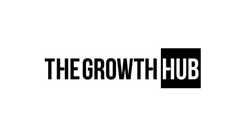 The Growth Hub logo, white
