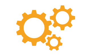 We think: cogs turning